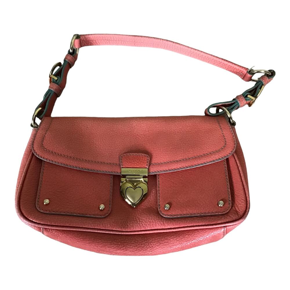 Lovcat Paris leather pink underarm baguette EUC y2k *Rare*